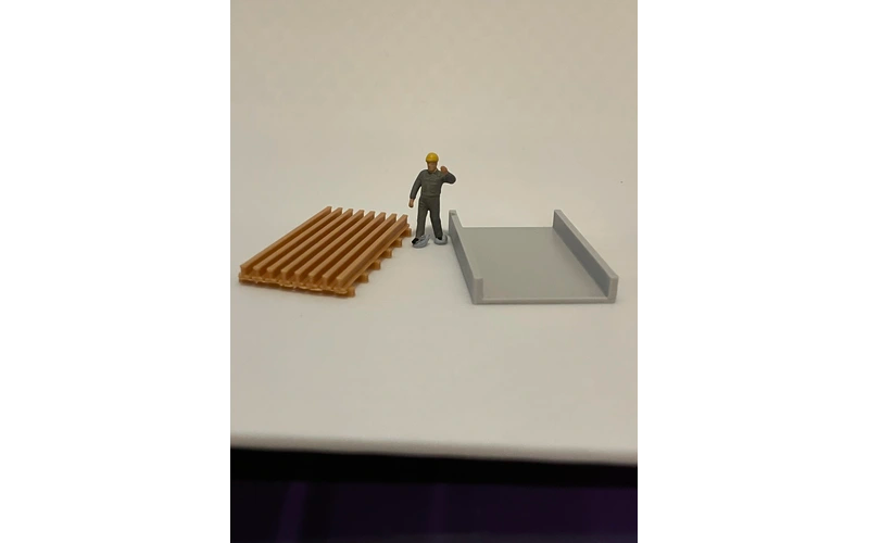 Panther Precision Models Cattle Grid and Shallow Base (2 Pieces) HO Scale