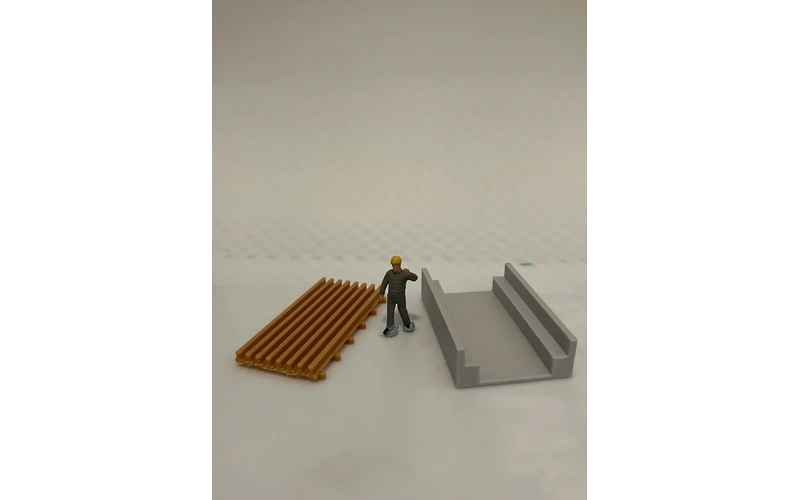 Panther Precision Models Cattle Grid and Tall Base (2 Pieces) HO Scale
