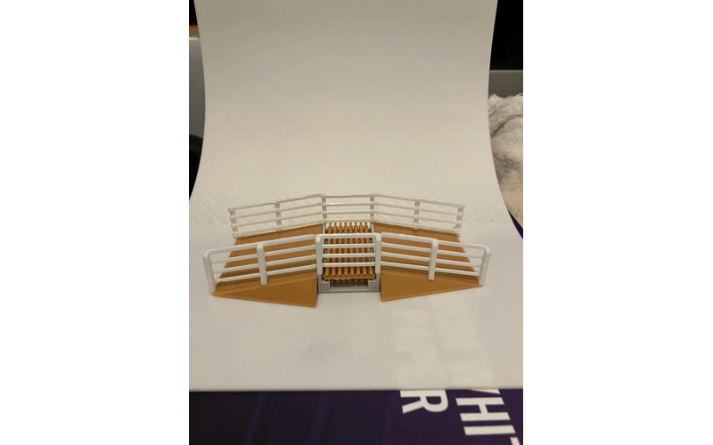 Panther Precision Models Cattle Grid Tall Base Fence and Ramp Set (14 Pieces) HO Scale