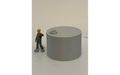 Panther Precision Models Grey 10000 L Corrugated Iron Tank (Qty 1) HO Scale