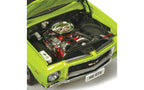 Classic Carlectables 18839 Holden HQ Monaro GTS Sedan Barbados Green with Black Stripes (350ci Engine) 1:18 Scale