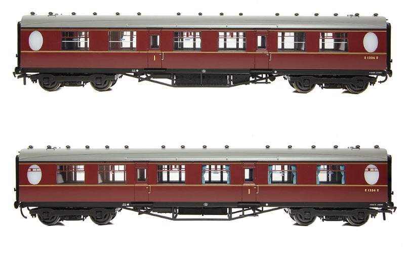 Bachmann Branchline 34-412 LNER Thompson Composite Corridor BR Maroon OO Scale