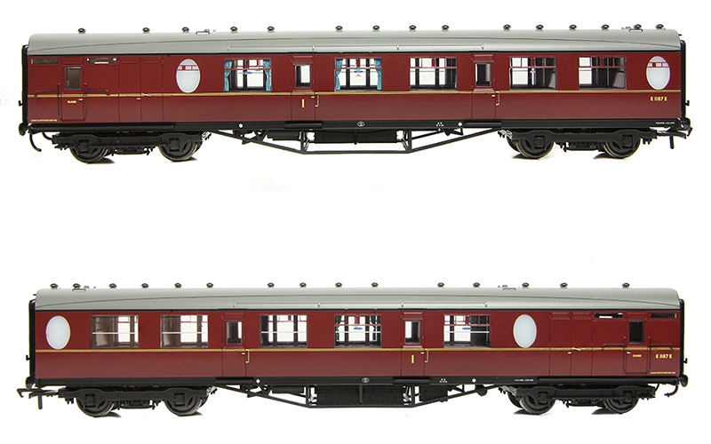 Bachmann Branchline 34-437 LNER Thompson Brake Composite Corridor BR Maroon OO Scale