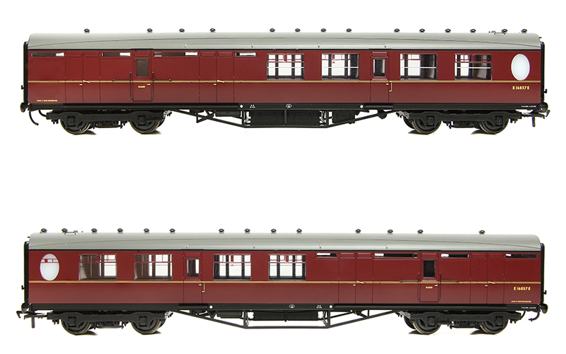 Bachmann Branchline 34-462 LNER Thompson Brake Second Corridor BR Maroon OO Scale