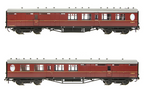 Bachmann Branchline 34-462 LNER Thompson Brake Second Corridor BR Maroon OO Scale