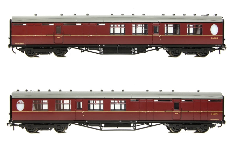 Bachmann Branchline 34-462A LNER Thompson Brake Second Corridor BR Maroon OO Scale
