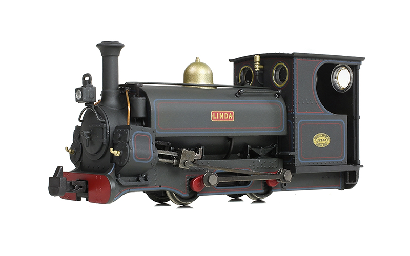 Bachmann Narrow Gauge 391-127 Mainline Hunslet 0-4-0ST 'Linda' Penrhyn Quarry Lined Black (Late) Weathered OO9 Scale