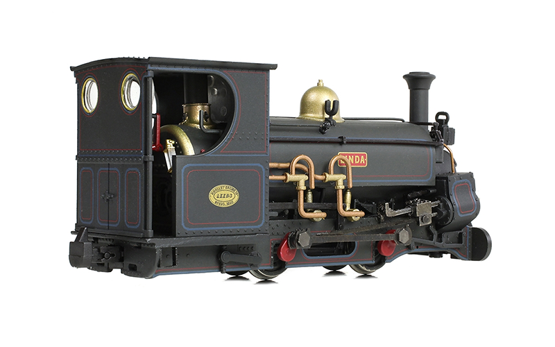 Bachmann Narrow Gauge 391-127 Mainline Hunslet 0-4-0ST 'Linda' Penrhyn Quarry Lined Black (Late) Weathered OO9 Scale