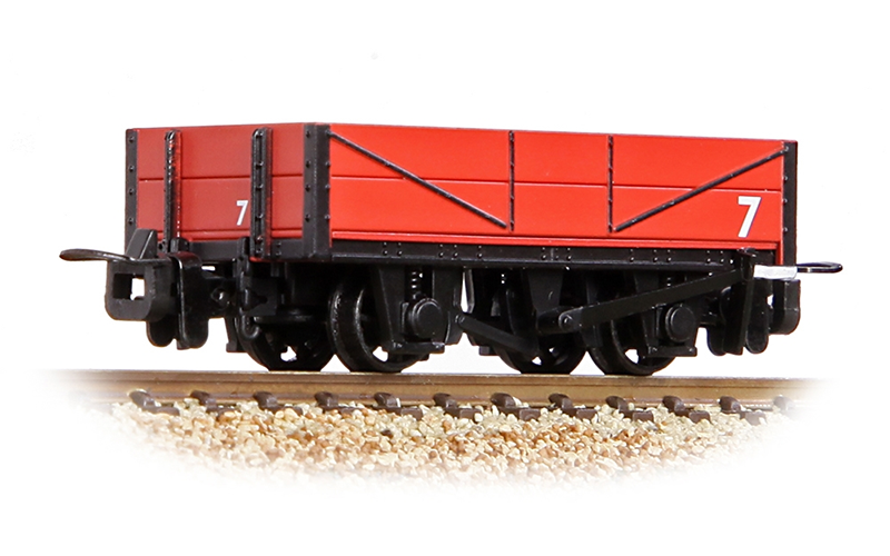 Bachmann Narrow Gauge 393-151 RNAD Rebuilt Open Wagon Welsh Highland Railway Red OO9 Scale