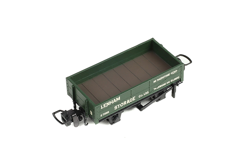 Bachmann Narrow Gauge 393-153 RNAD Rebuilt Open Wagon 'Lenham Storage' Green OO9 Scale