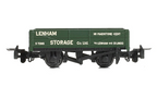 Bachmann Narrow Gauge 393-153 RNAD Rebuilt Open Wagon 'Lenham Storage' Green OO9 Scale