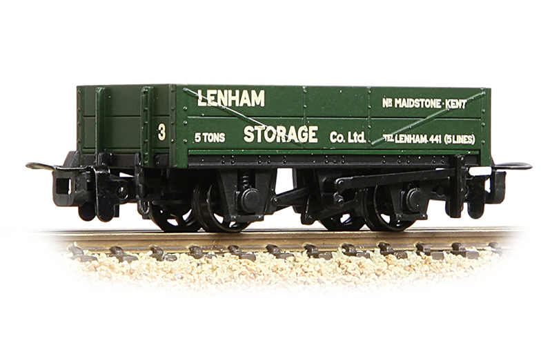 Bachmann Narrow Gauge 393-153 RNAD Rebuilt Open Wagon 'Lenham Storage' Green OO9 Scale