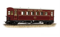 Bachmann Narrow Gauge 394-025A Gloucester Bogie Coach Ashover L.R. Crimson No. 4 OO9 Scale