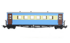 Bachmann Narrow Gauge 394-026 Gloucester Bogie Coach Lincolnshire Coast L. R. Blue & Cream OO9 Scale