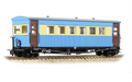 Bachmann Narrow Gauge 394-026 Gloucester Bogie Coach Lincolnshire Coast L. R. Blue & Cream OO9 Scale