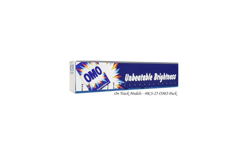 On Track Models 40CS-25 OMO Pack 40' Curtain Sided Container HO Scale