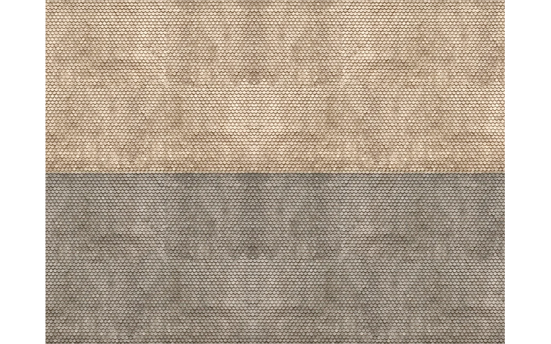 Noch 56971 3D Cardboard Sheet Plain Tile Grey N Scale