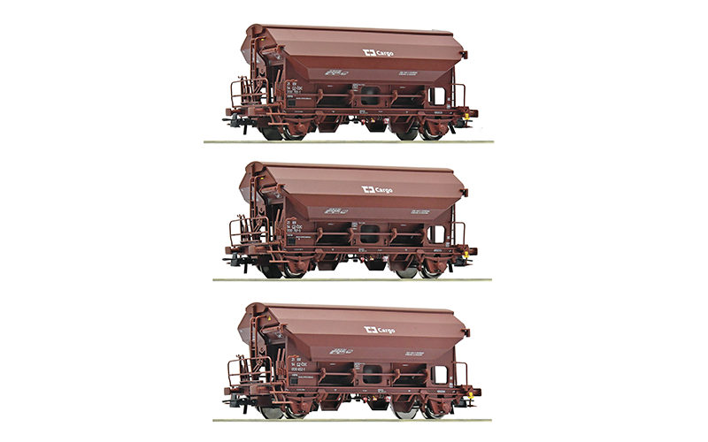 Roco 6600078 3 Piece Set: Swivel Roof Wagons CD Cargo HO Scale