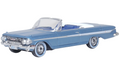 Oxford 87CI61006 Chevrolet Impala 1961 Jewel Blue and White HO Scale