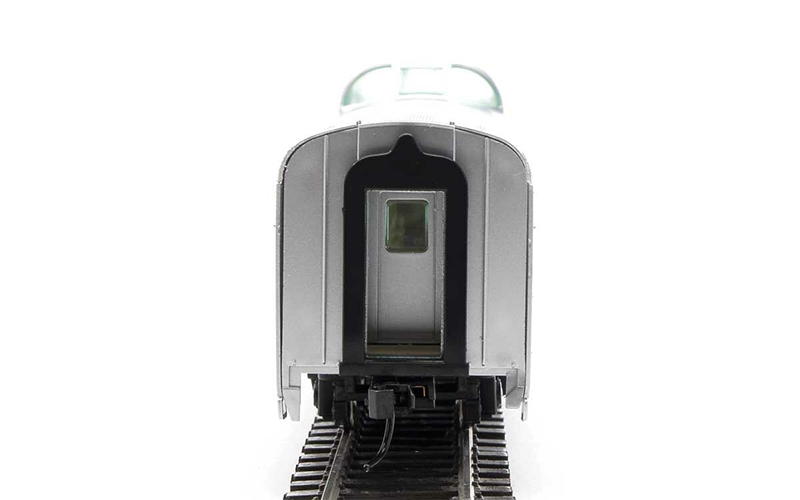 WalthersMainline 910-30412 85' Budd Dome Coach Painted Silver Unlettered HO Scale