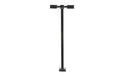Atlas #70 000 212 Double-Arm Square LED Light Black (cool white LED) 15 Scale Feet Tall 3-Pack HO Scale