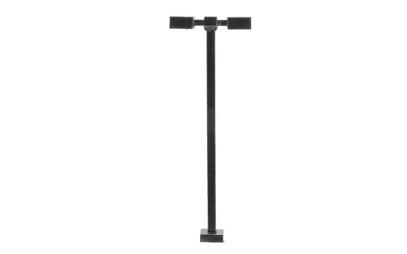 Atlas #70 000 212 Double-Arm Square LED Light Black (cool white LED) 15 Scale Feet Tall 3-Pack HO Scale