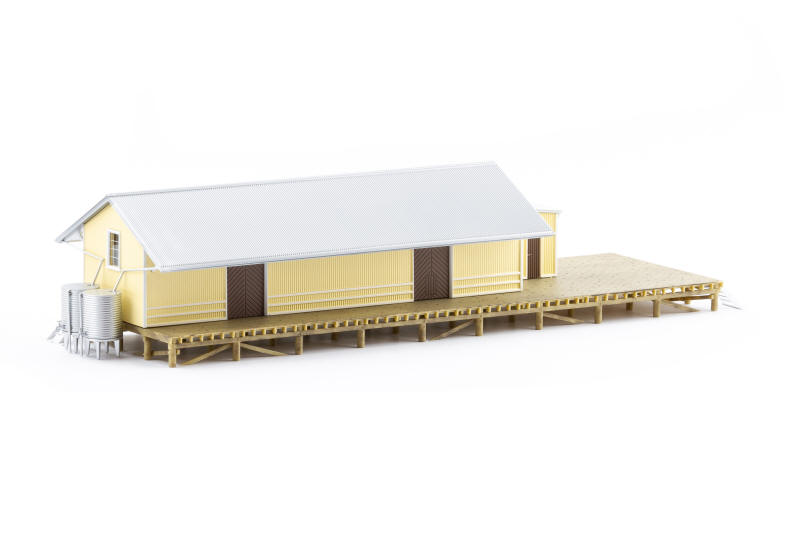 Auscision ASA-5 NSWGR G3 Goods Shed Assembled & Painted HO Scale