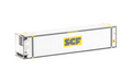 Auscision CON-91 46'6" Reefer Container SCF V3 Large Yellow & Black Logo Twin Pack HO Scale