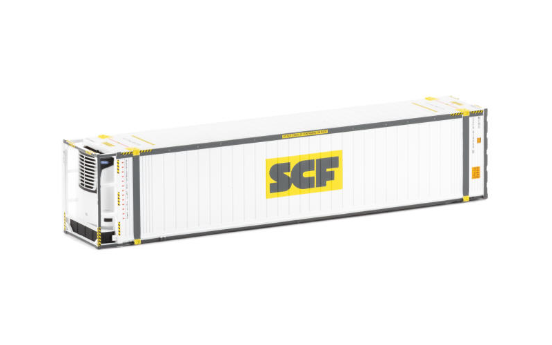 Auscision CON-91 46'6" Reefer Container SCF V3 Large Yellow & Black Logo Twin Pack HO Scale