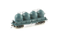 Auscision NCH-38 PCT Cement Hopper PTC Blue 4 Car Pack HO Scale