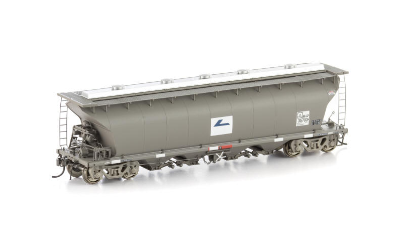 Auscision NGH-15 NGGF Sugar Hopper Pacific National Wagon Grime with Faded L7 & Sugar Roof 4 Car Pack HO Scale