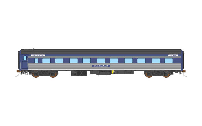 Auscision SPC-1 Sleeping Car K&ABR "Kuldalai" Blue Single Car HO Scale