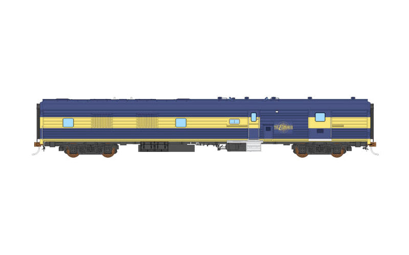Auscision SPC-5 PCO Power Van The Explorer Blue/Yellow (1994-1998) Single Car HO Scale