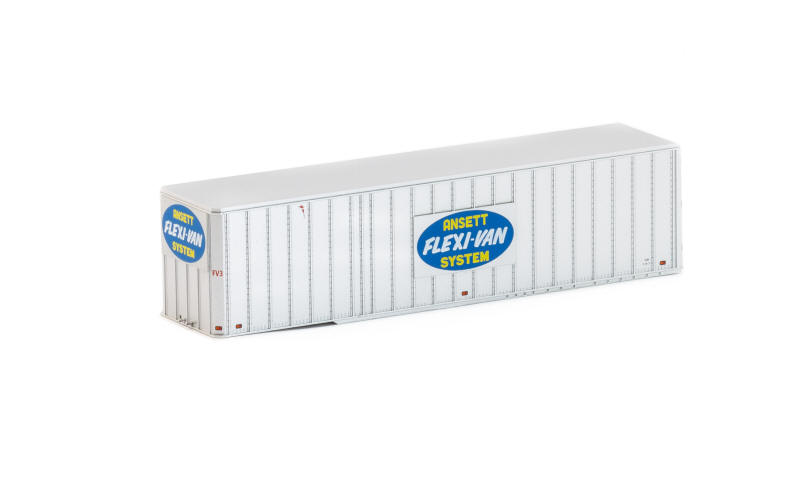 Auscision TRA-7 Flexi-Van Trailer Ansett Flexi-Van System BV-2 Twin Pack HO Scale