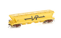 Auscision VGH-21 GJF Grain Hopper VR Yellow 4 Car Pack HO Scale