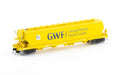 Auscision AGH-11 BGSY Grain Hopper GWF/SSR Yellow with Large Logo 4 Car Pack HO Scale