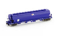 Auscision AGH-5 WGSY Grain Hopper AWB Blue 4 Car Pack HO Scale