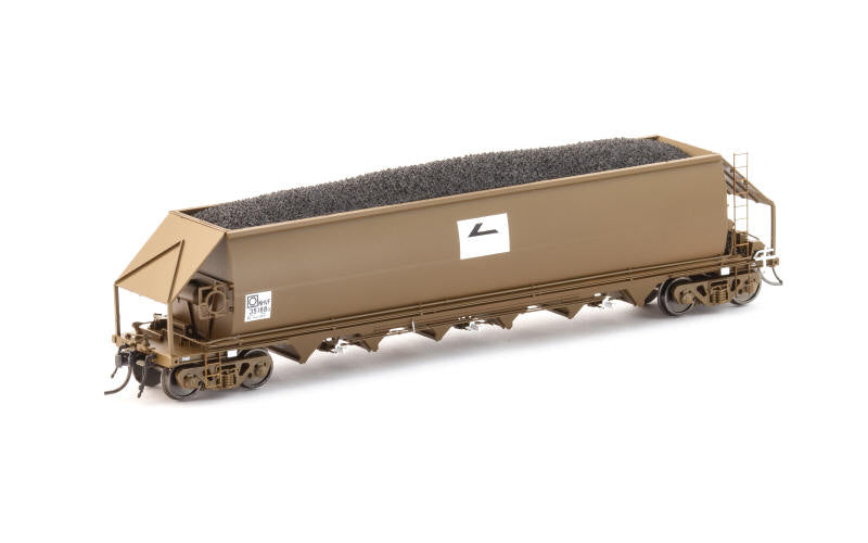 Auscision NCH-83 NHVF Coal Hopper Wagon Grime with Faded L7 4 Car Pack HO Scale