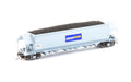 Auscision NCH-93 NHVF Coal Hopper Faded PN Blue with Pacific National Logos 4 Car Pack HO Scale