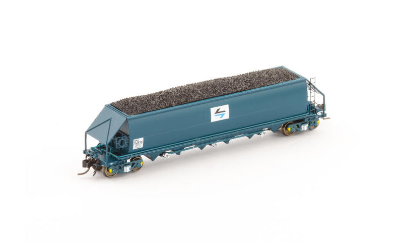 Auscision NNCH-24 CHS Coal Hopper PTC Blue with L7 Single Wagon N Scale