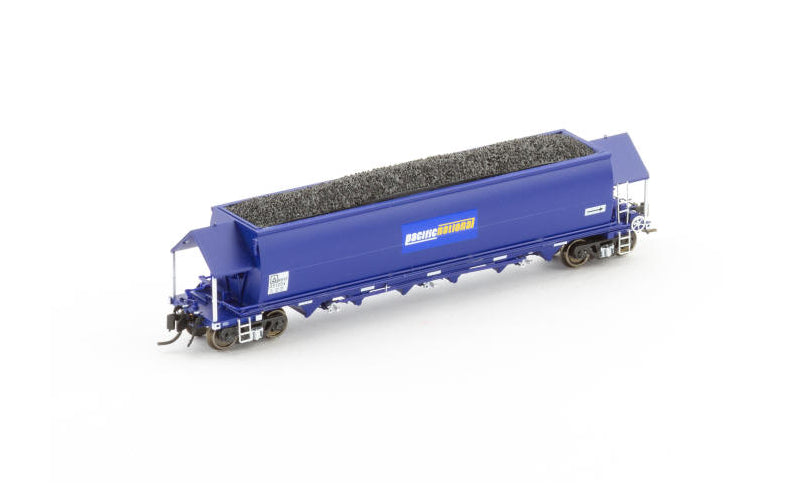 Auscision NNCH-38 NHVF Coal Hopper Pacific National Blue with PN Logo Single Wagon N Scale