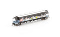 Auscision NNGH-17 BGVF Grain Hopper SSR Black with SSR Logo & Graffiti Single Wagon N Scale