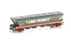Auscision VGH-32 VHGF Grain Hopper V/Line Orange/Grey with V/Line Freight & CUB Logos 4 Wagon Pack HO Scale