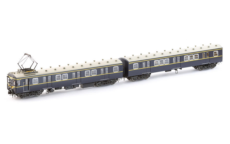 Auscision VPS-43s Harris VR Blue/Gold 1975-1988 Era 3 Door Type 2 4 Car Set DCC Sound Equipped HO Scale