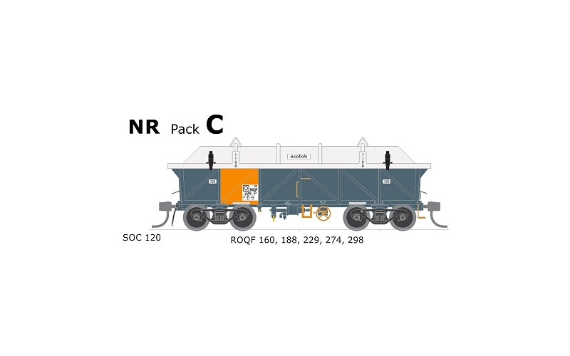 Austrains Neo SAR SO / SOC Concentrate Wagon NR Pack C HO Scale