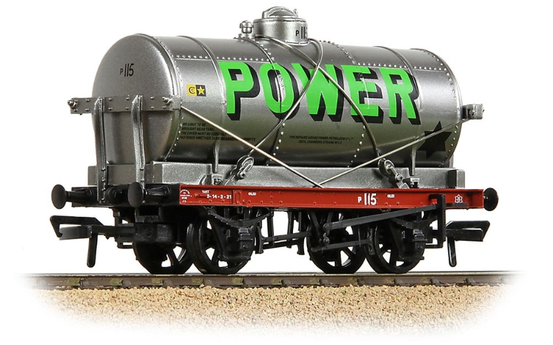 Bachmann Branchline 37-686 14T Tank Wagon 'Power' Silver OO Scale
