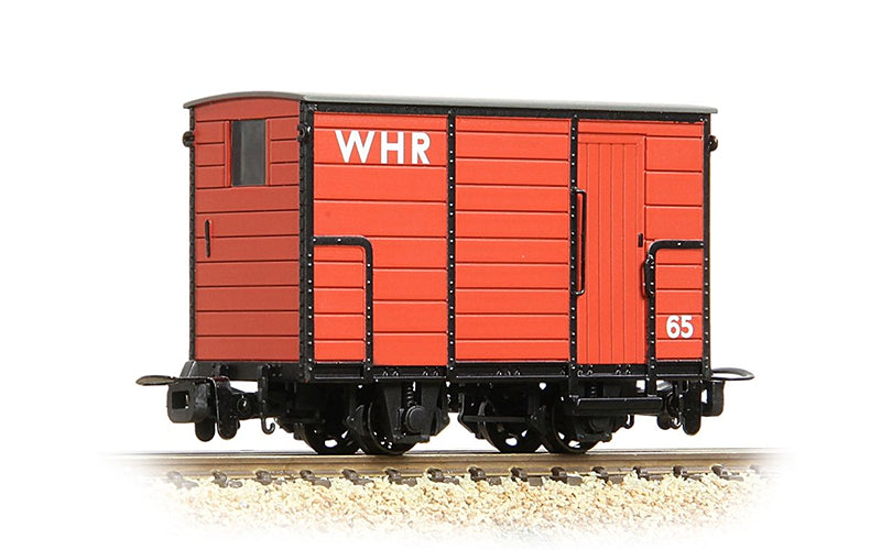 Bachmann Narrow Gauge 393-102 RNAD Enclosed-End Brake Van WHR Red OO9 Scale