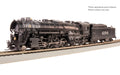 Broadway Limited 7893 ATSF 2-8-4 Berkshire T1a #4196 4-Axle Tender Disk Main Driver Smoke Paragon4 Sound/DC/DCC HO Scale