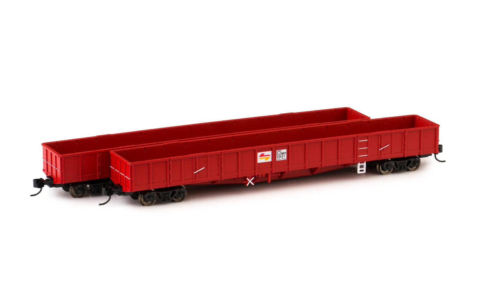 Buckambool Models NOCY Open Wagon SRA Red with Candy L7 V1 2 pack N Scale