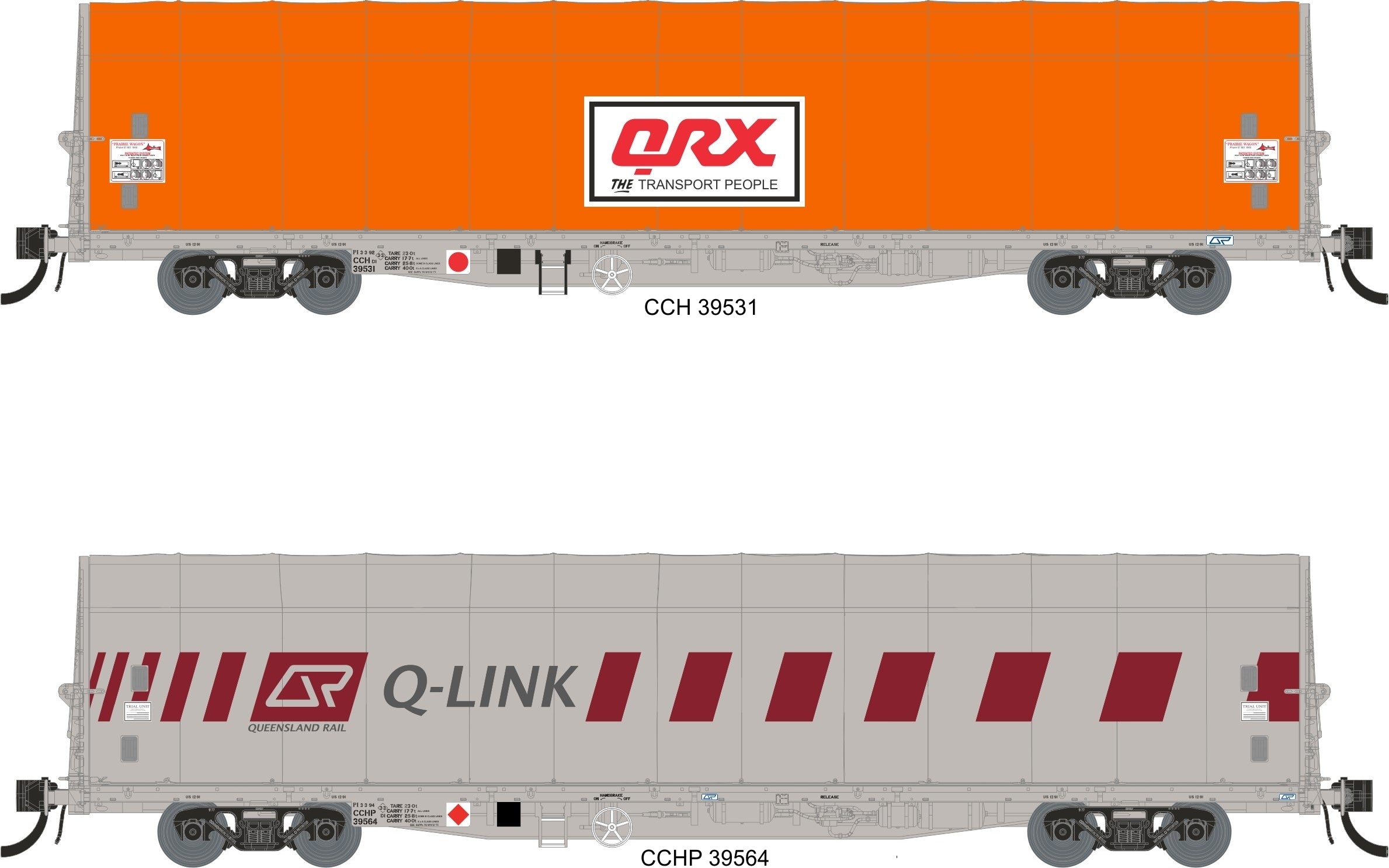 CGL Models CCH / CCHP Prairie Wagon Pack 1 HOn3½ Scale